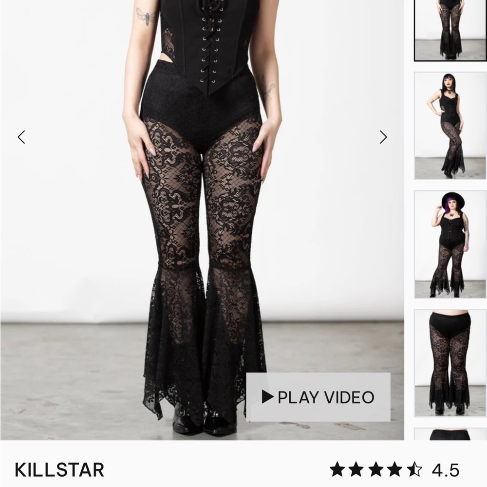 Killstar SPECTRAL LURE BELL BOTTOMS